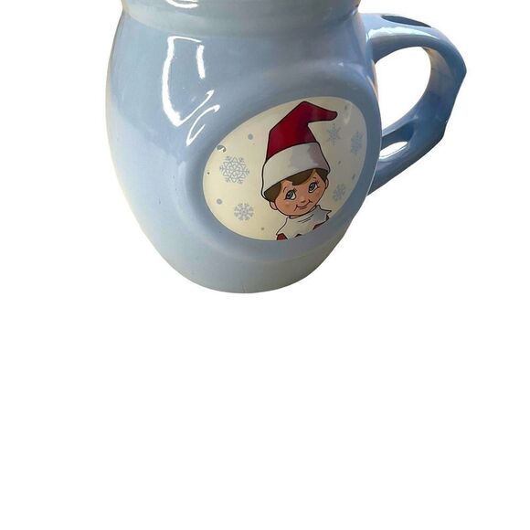 ELF On The Shelf Mugs Blue Christmas Holiday - Picture 3 of 11